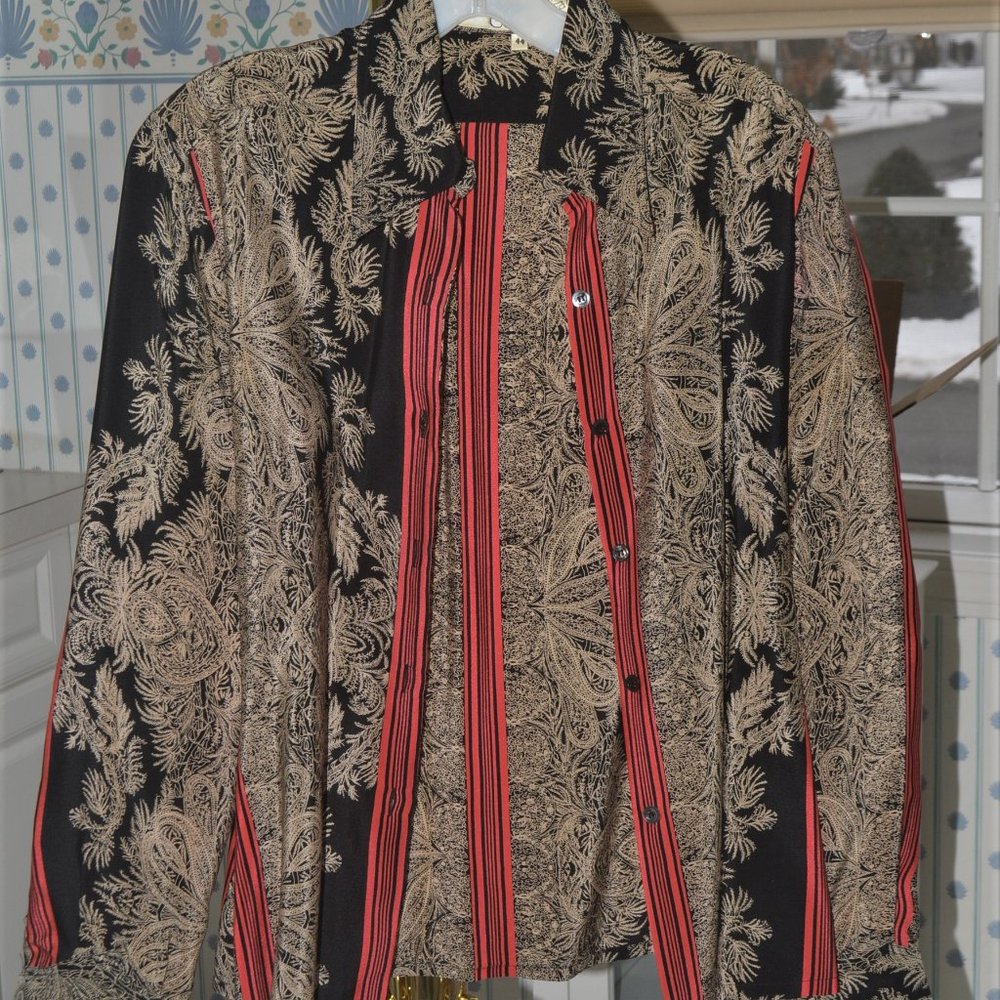 Franck Olivier Petite Silk Blouse ~ Size 44 ~ Made in France